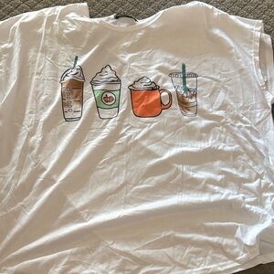 SHEIN White Coffee Graphic Tee